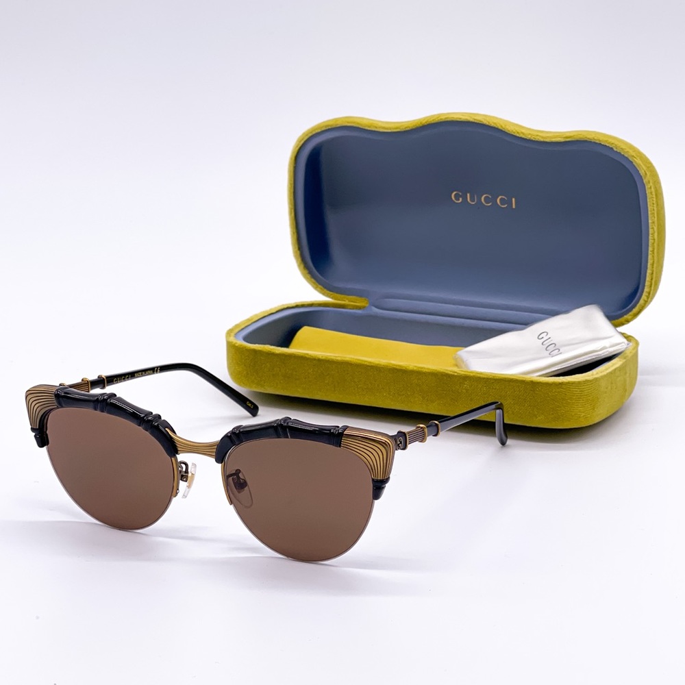 NEW GUCCI GG0661S 001 CAT EYE SUNGLASSES GUCCI GG0661S - Picture 1 of 15